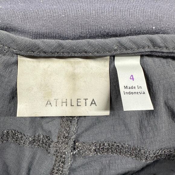 Athleta Pants Womens 4 Gray Trekkie Jogger Athletic Hiking Casual Nylon Travel - Picture 4 of 12
